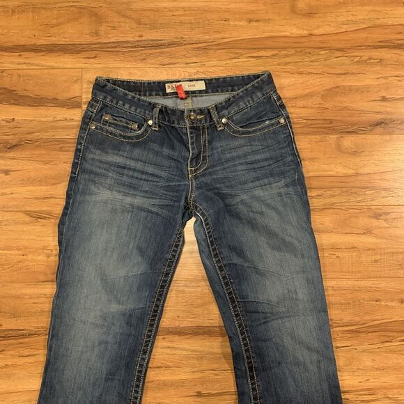 BKE Denim Kate Stretch Bootcut Low Rise Jeans Women Size 27x31.5 Actual 28x29 - Picture 2 of 11